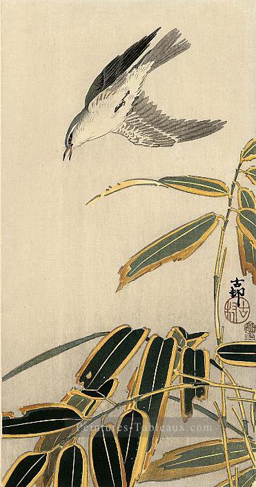 Wheater et bambou Ohara KOSON japonais Peintures à l'huile